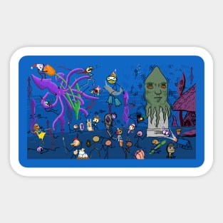 The Squid Famine War Sticker